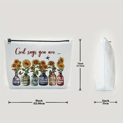 Encouraging Makeup Bag Gift Positive Quotes for Women