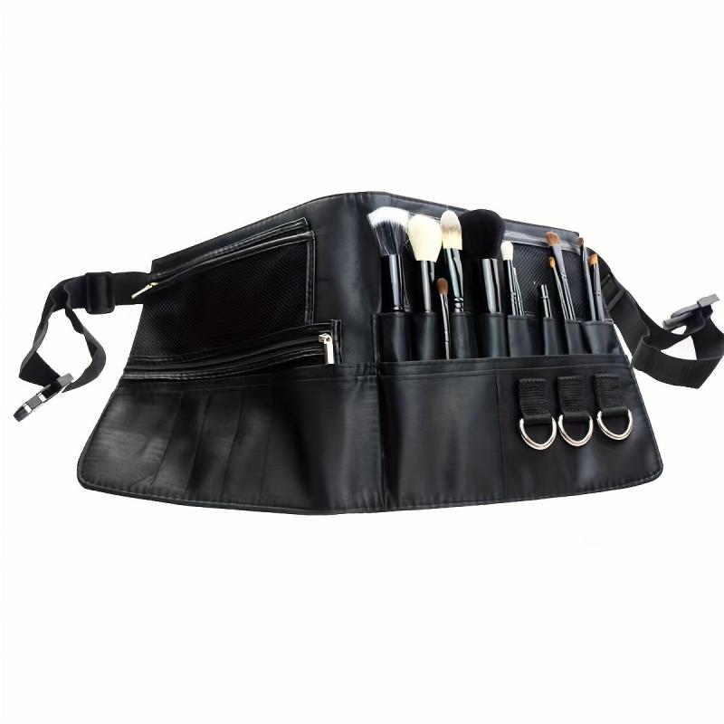 Makeup Brush Belt Professional Pockets With Artist Strap Portable Cosmetic Pouch