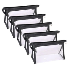 5pcs Clear Makeup Bag Zipper Cosmetic Pouch Travel Organizer Tool Pouch