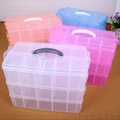 Adjustable Compartment Slot Bead Craft Jewellery Storage Organizer