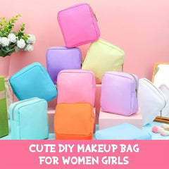 Preppy Nylon Mini Makeup Bag for Purse