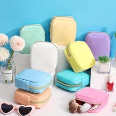 Preppy Nylon Mini Makeup Bag for Purse
