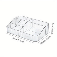 Clear Desktop Makeup Storage Box Countertop Display Case