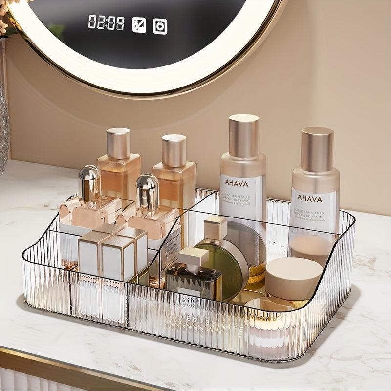 Clear Desktop Makeup Storage Box Countertop Display Case
