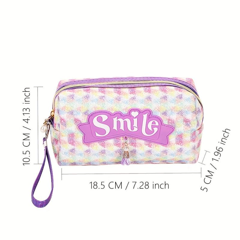 Letter Makeup Bag Travel Portable Waterproof Cosmetic Bag