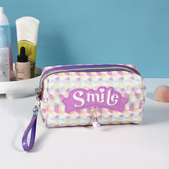 Letter Makeup Bag Travel Portable Waterproof Cosmetic Bag