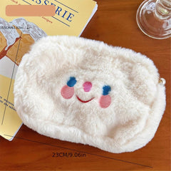 Cartoon Embroidery Zipper Pouch Travel Makeup Bag