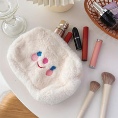 Cartoon Embroidery Zipper Pouch Travel Makeup Bag