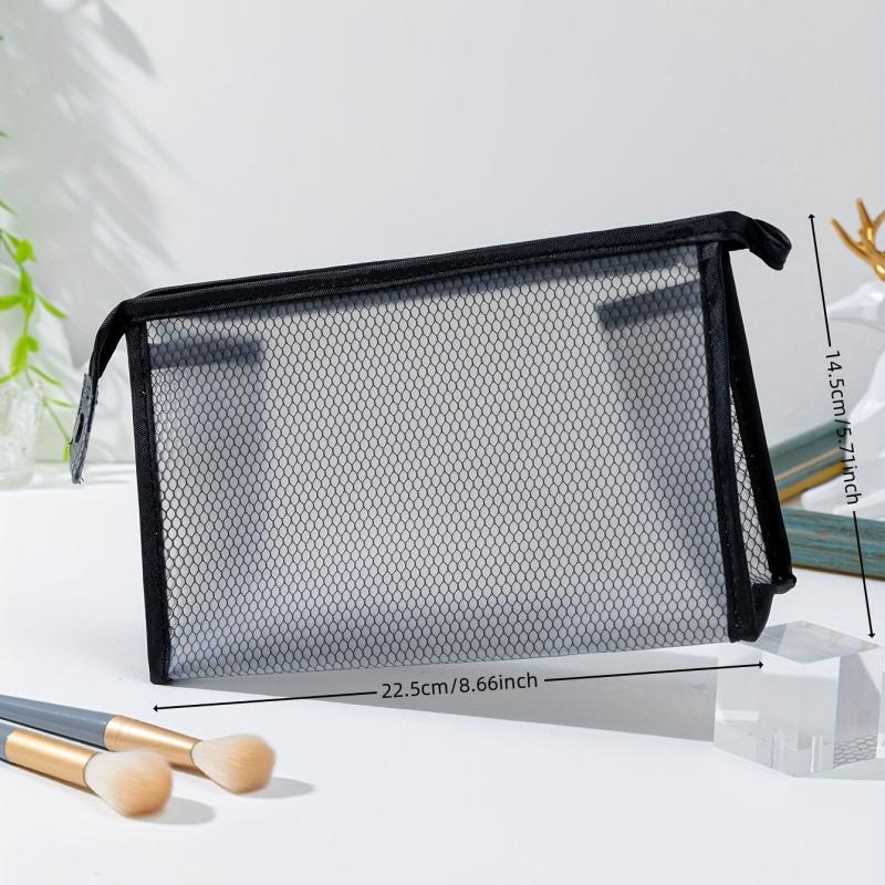 Small Clear Makeup Bag Waterproof Zipper Pouch Travel Toiletry Organizer