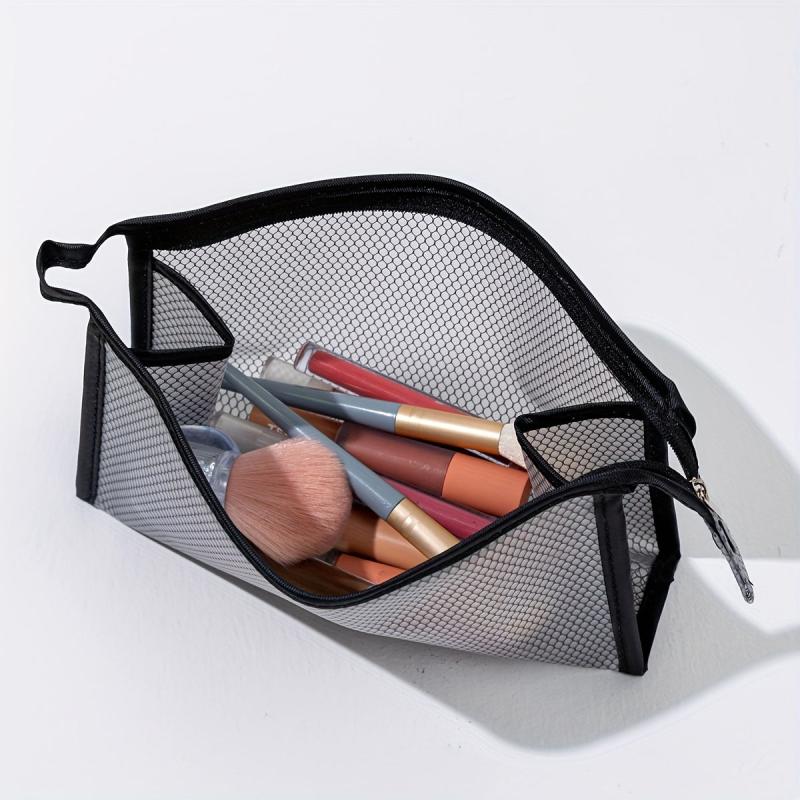 Small Clear Makeup Bag Waterproof Zipper Pouch Travel Toiletry Organizer