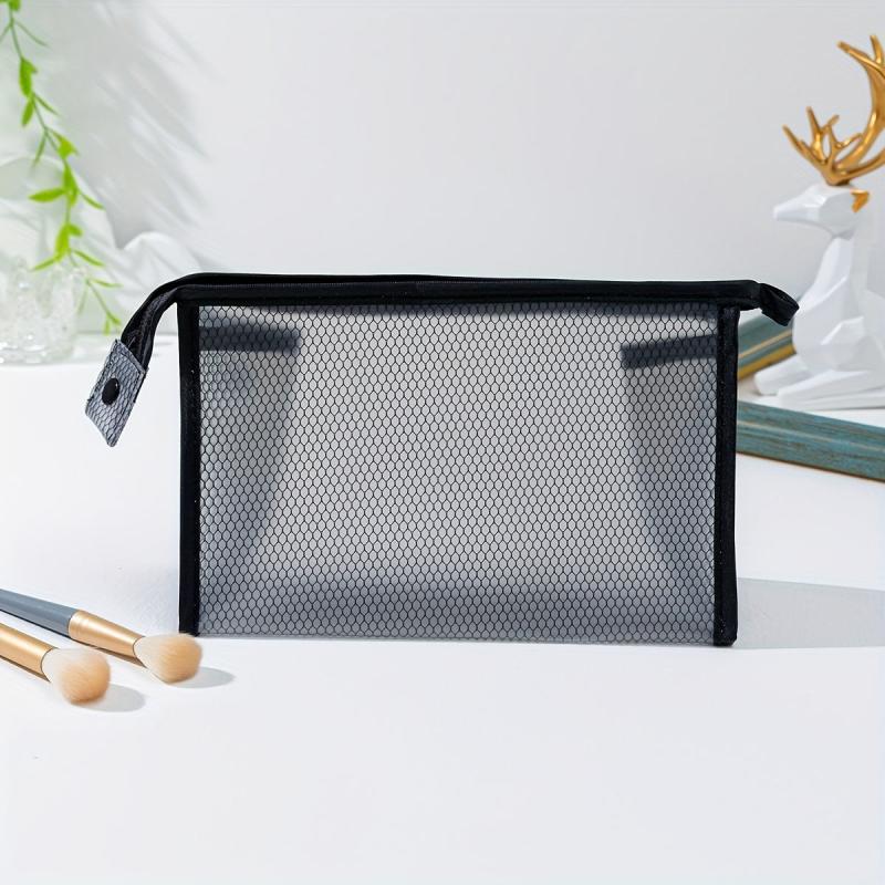 Small Clear Makeup Bag Waterproof Zipper Pouch Travel Toiletry Organizer