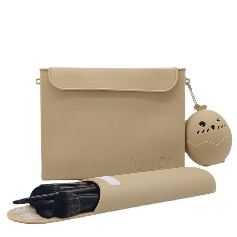 Soft Waterproof Silicone Makeup Bag for Women and Girls