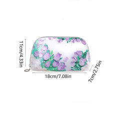 Waterproof Makeup Organizer Bag for Women Small Travel Toiletries Case