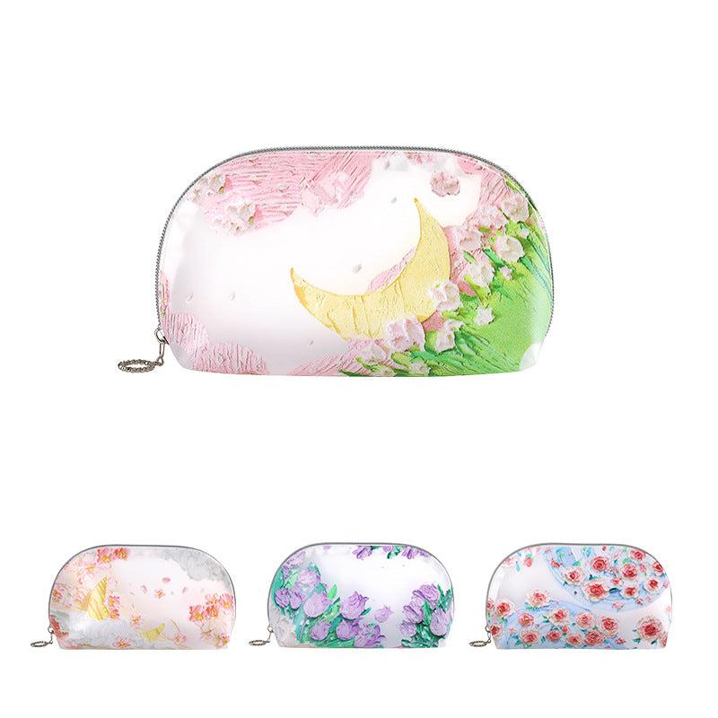 Waterproof Makeup Organizer Bag for Women Small Travel Toiletries Case