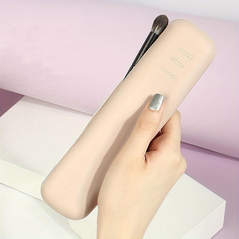 Silicone Makeup Brush Organizer Travel Bag Dustproof