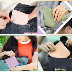 Lambskin Pocket Cosmetic Bag Makeup Pouch Mini Travel Organizer