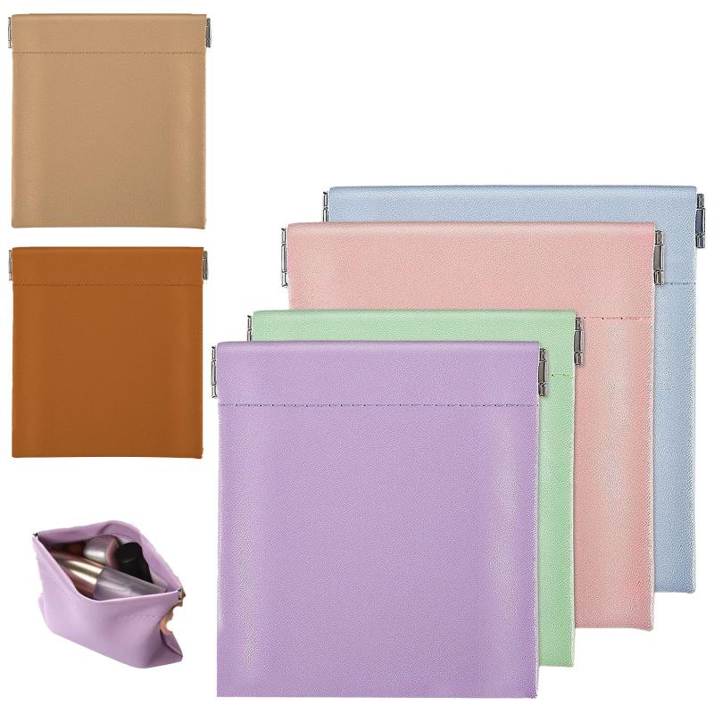 Lambskin Pocket Cosmetic Bag Makeup Pouch Mini Travel Organizer