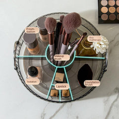 360 Rotating Makeup Organizer Spinning Perfume Organizer High Capacity