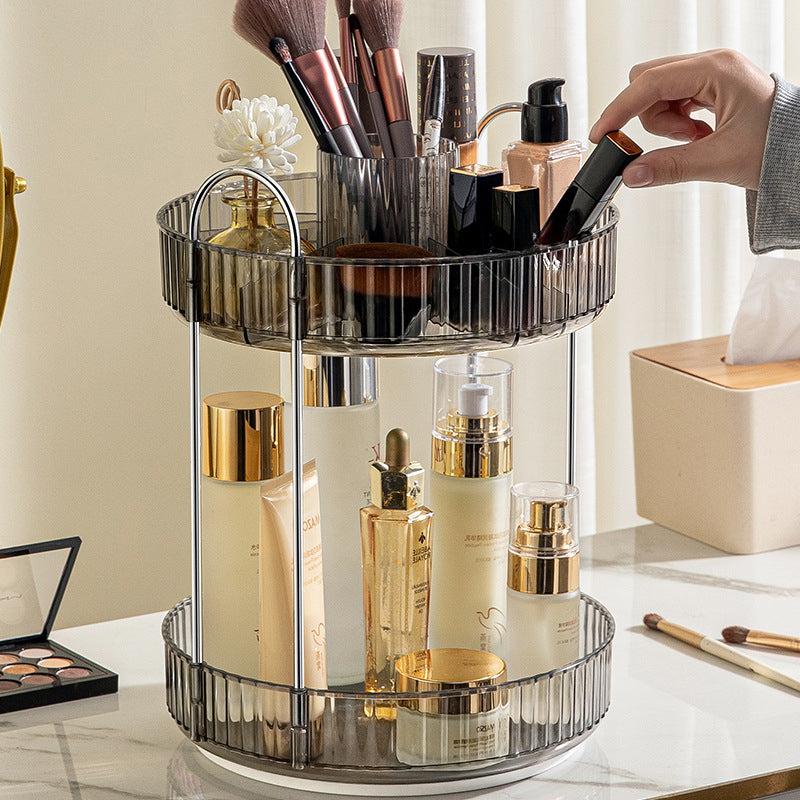 360 Rotating Makeup Organizer Spinning Perfume Organizer High Capacity