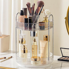 360 Rotating Makeup Organizer Spinning Perfume Organizer High Capacity