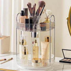 360 Rotating Makeup Organizer Spinning Perfume Organizer High Capacity