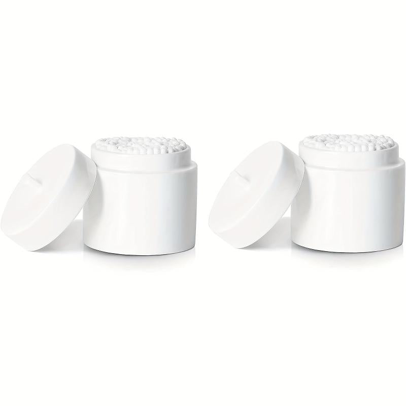 Ceramic Cotton Swabs Holder Organizer with Lid