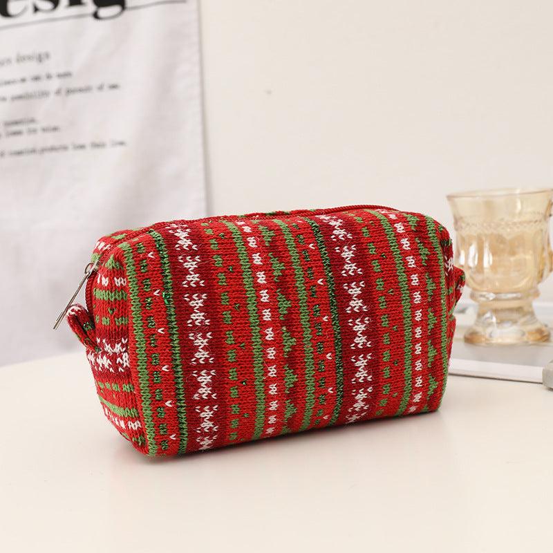 Stylish Red Makeup Pouch Y2K Accessories