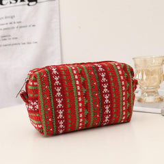 Stylish Red Makeup Pouch Y2K Accessories