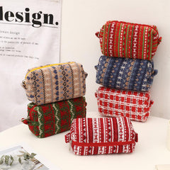 Stylish Red Makeup Pouch Y2K Accessories