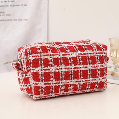 Stylish Red Makeup Pouch Y2K Accessories
