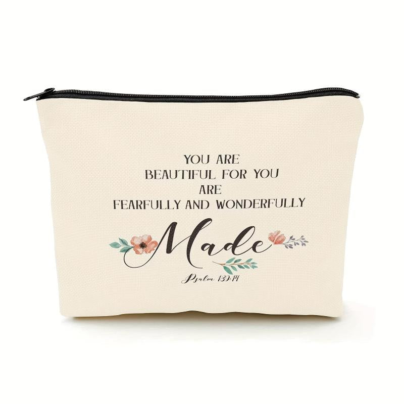 Christian Makeup Bag Bible Verse Religious Gift