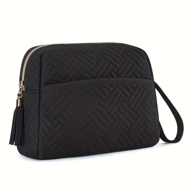 Roomy Cosmetic Pouch Travel Toiletry Bag Zipper Makeup Organizer
