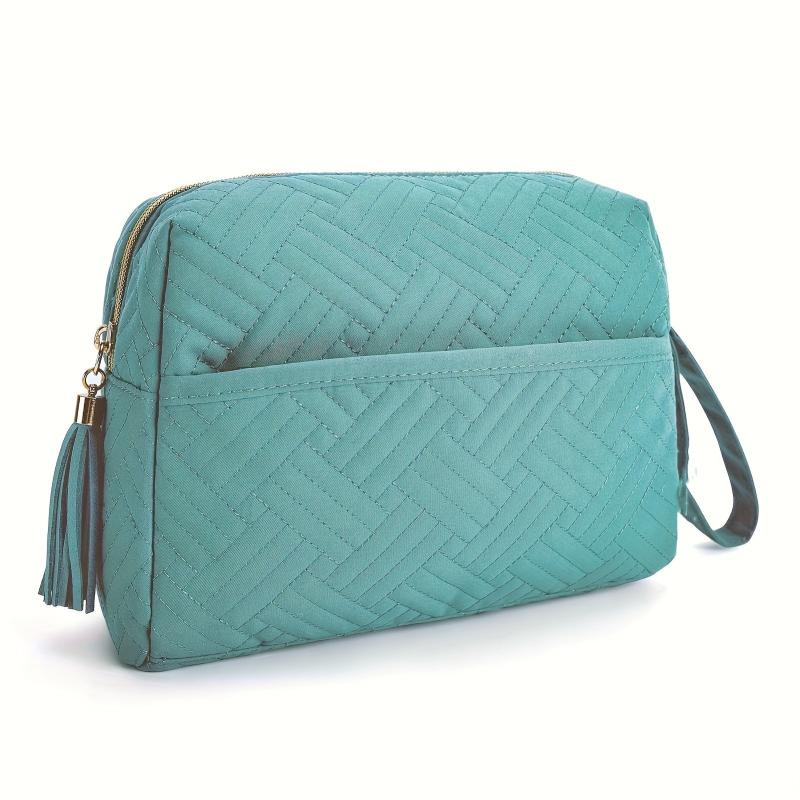 Roomy Cosmetic Pouch Travel Toiletry Bag Zipper Makeup Organizer