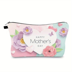 Floral Butterfly Heart Makeup Bag - Mother's Day Gift