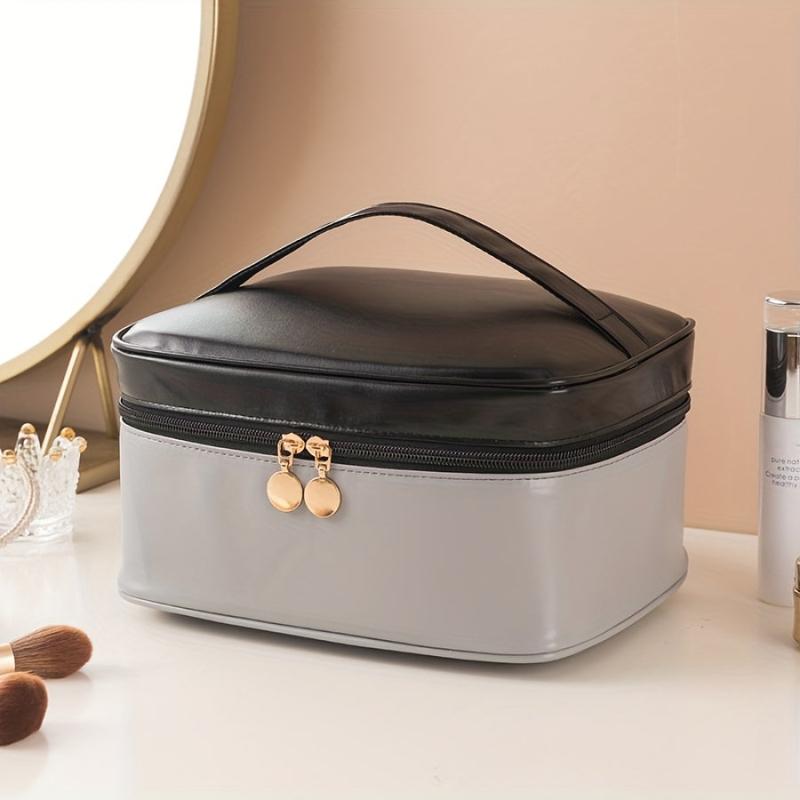 Makeup Bag Travel Cosmetic Case Portable PU Organizer Storage Bag