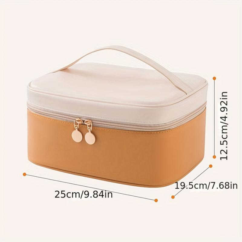 Makeup Bag Travel Cosmetic Case Portable PU Organizer Storage Bag
