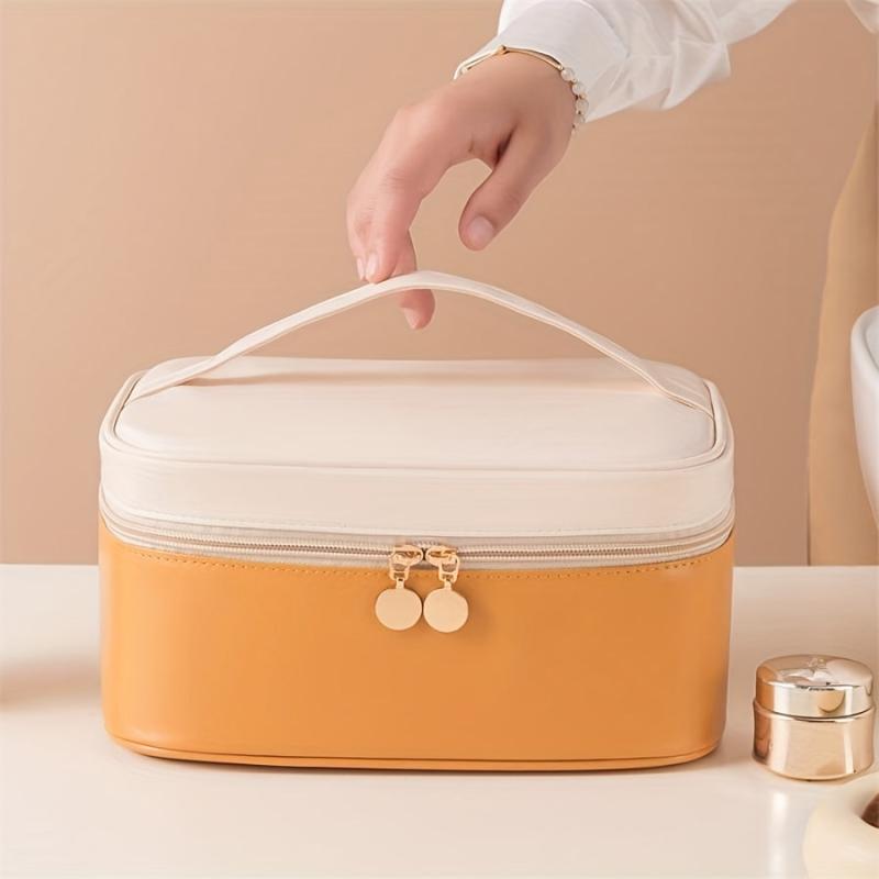 Makeup Bag Travel Cosmetic Case Portable PU Organizer Storage Bag