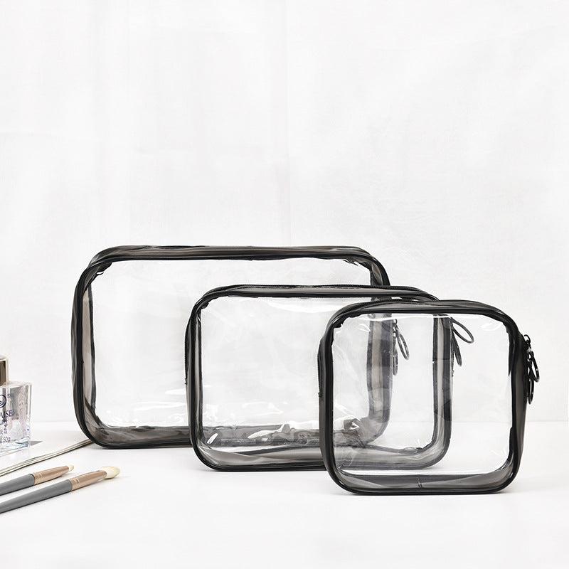 3pcs Travel Clear Toiletry Bag Women Makeup Case Waterproof