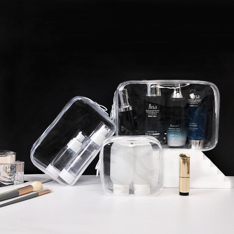 3pcs Travel Clear Toiletry Bag Women Makeup Case Waterproof