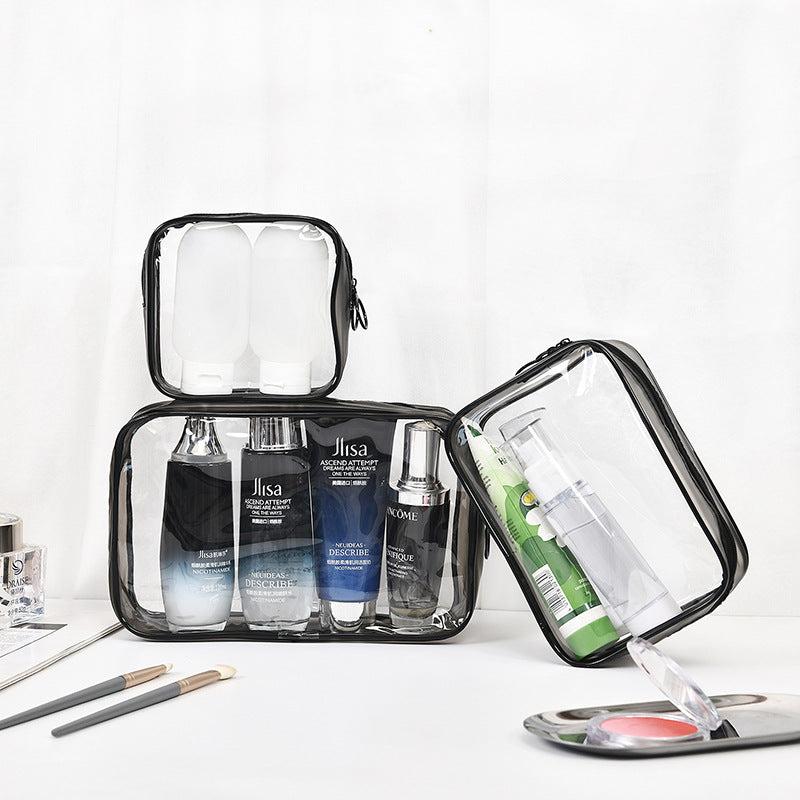 3pcs Travel Clear Toiletry Bag Women Makeup Case Waterproof