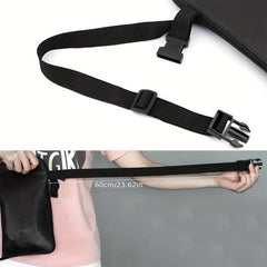 Makeup Brush Waist Bag Adjustable Strap Waterproof PU Leather