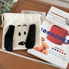 Dog Drawstring Makeup Bag Travel Portable Cosmetic Bag Toiletry Bag