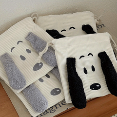 Dog Drawstring Makeup Bag Travel Portable Cosmetic Bag Toiletry Bag