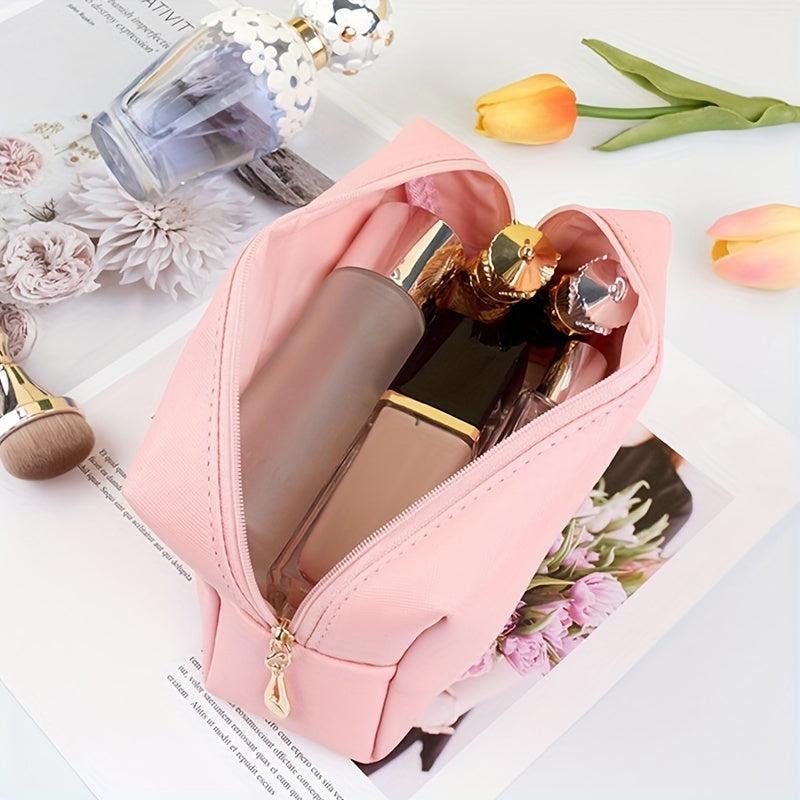 3pcs PU Waterproof Square Makeup Bag Portable Toiletry Bag
