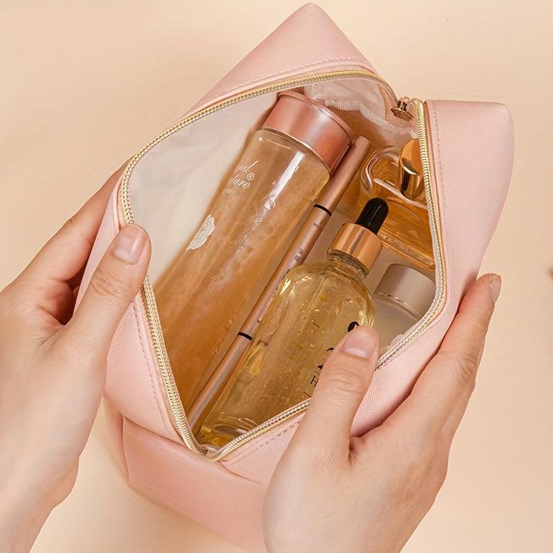 3pcs PU Waterproof Square Makeup Bag Portable Toiletry Bag
