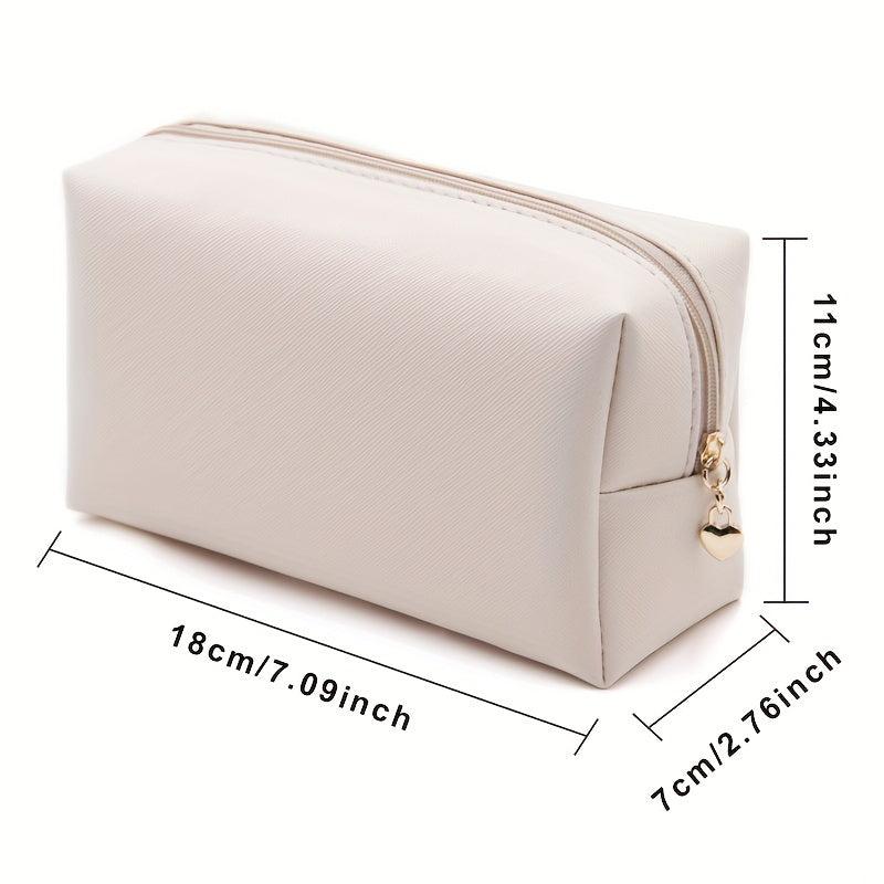 3pcs PU Waterproof Square Makeup Bag Portable Toiletry Bag
