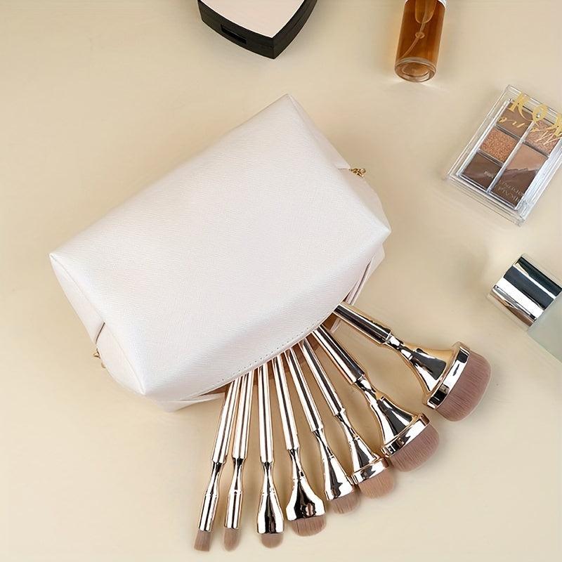 3pcs PU Waterproof Square Makeup Bag Portable Toiletry Bag