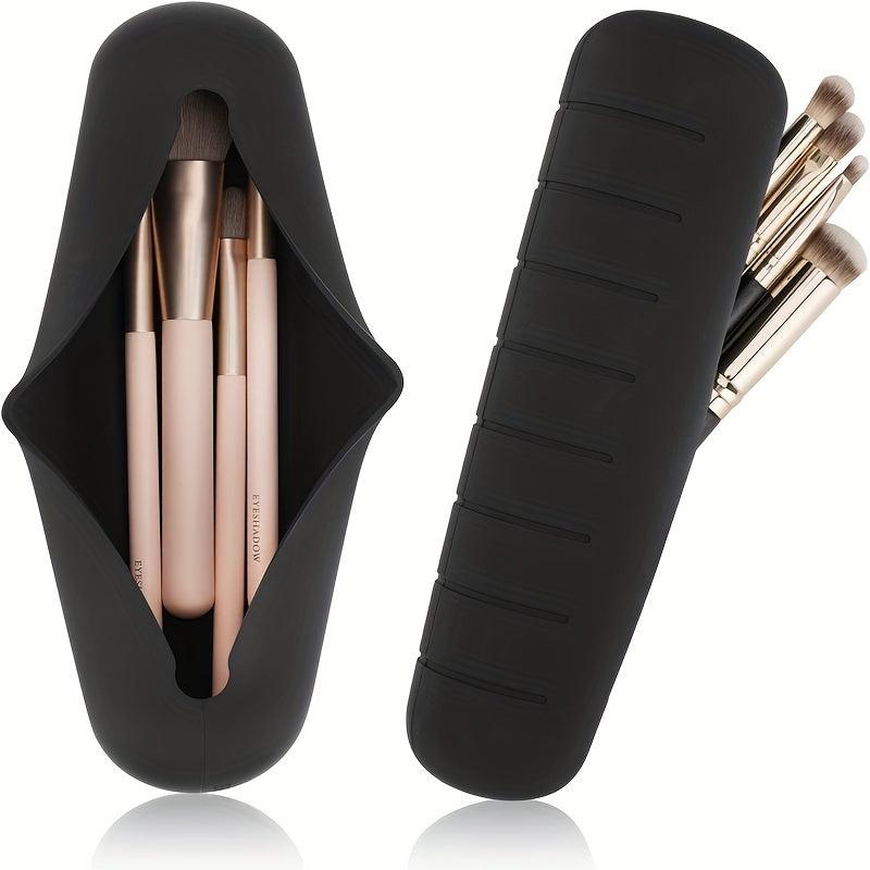 Travel Makeup Brush Holder Silicone Portable Case
