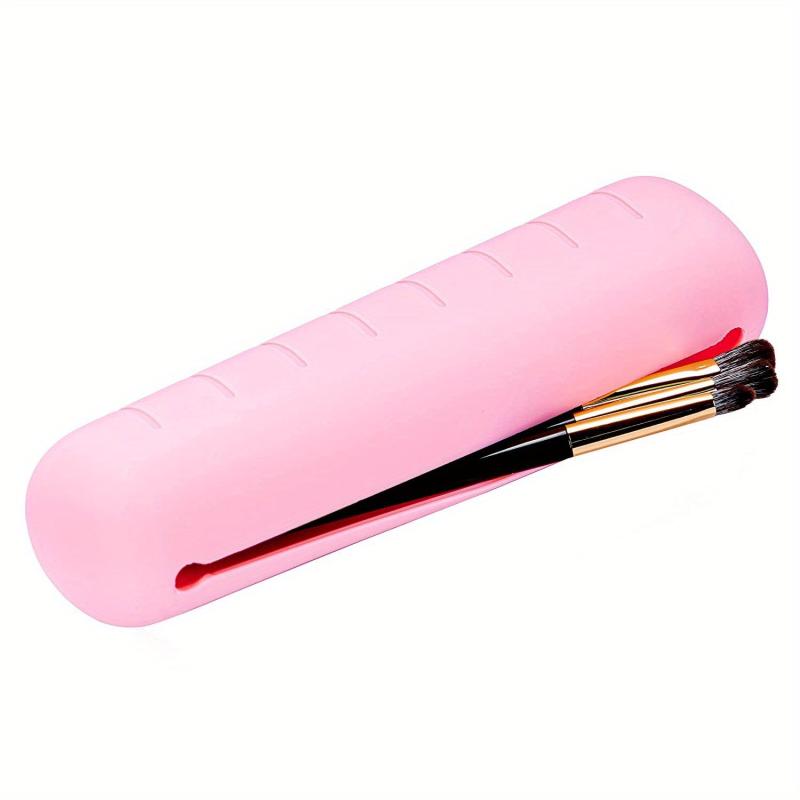 Travel Makeup Brush Holder Silicone Portable Case