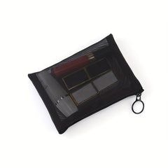 Nylon Mesh Pouch Cosmetic Travel Organizer Bag with Zipper